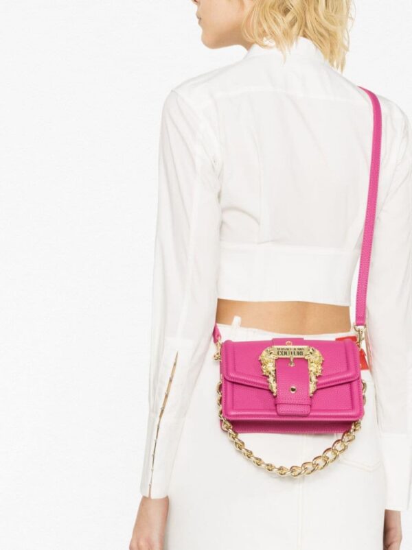 20511599_50513706_1000.jpg Versace Jeans Couture baroque-buckle shoulder bag