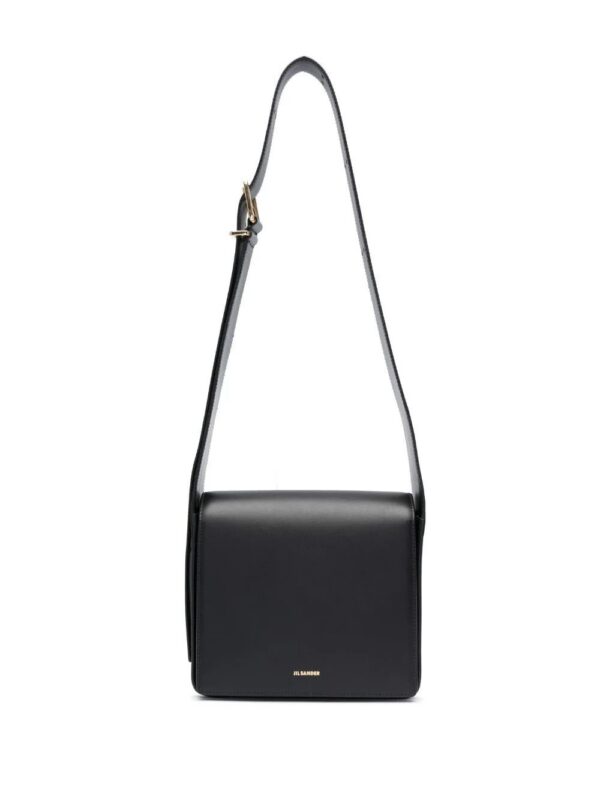 20511735_50548167_1000.jpg Jil Sander logo-stamp leather shoulder bag