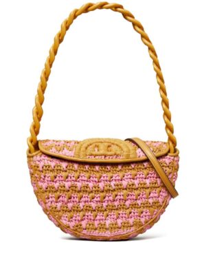 20531904_50670234_1000.jpg Tory Burch mini Fleming crochet-knit shoulder bag