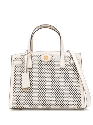 Tory Burch small Robinson perforated tote bag