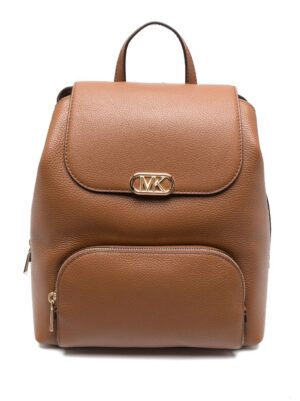 Michael Michael Kors logo-plaque leather backpack