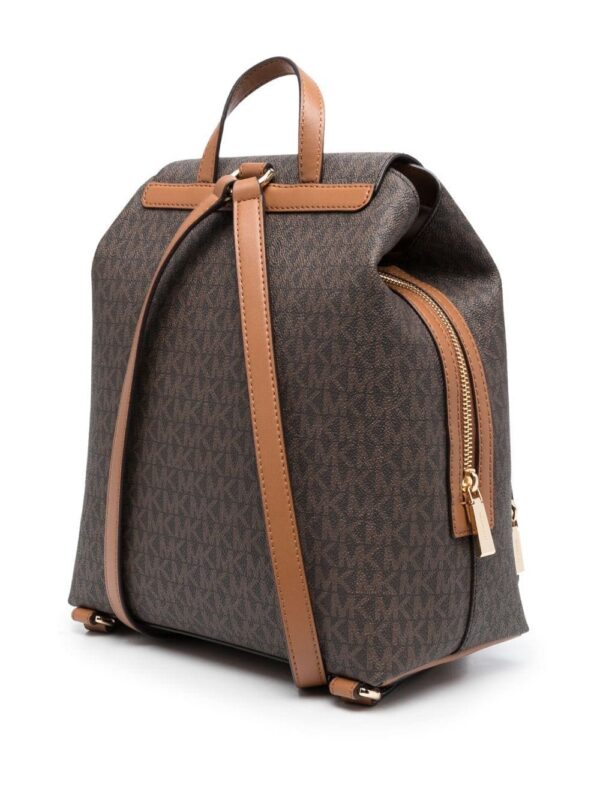 Michael Michael Kors monogram-pattern logo-buckle backpack