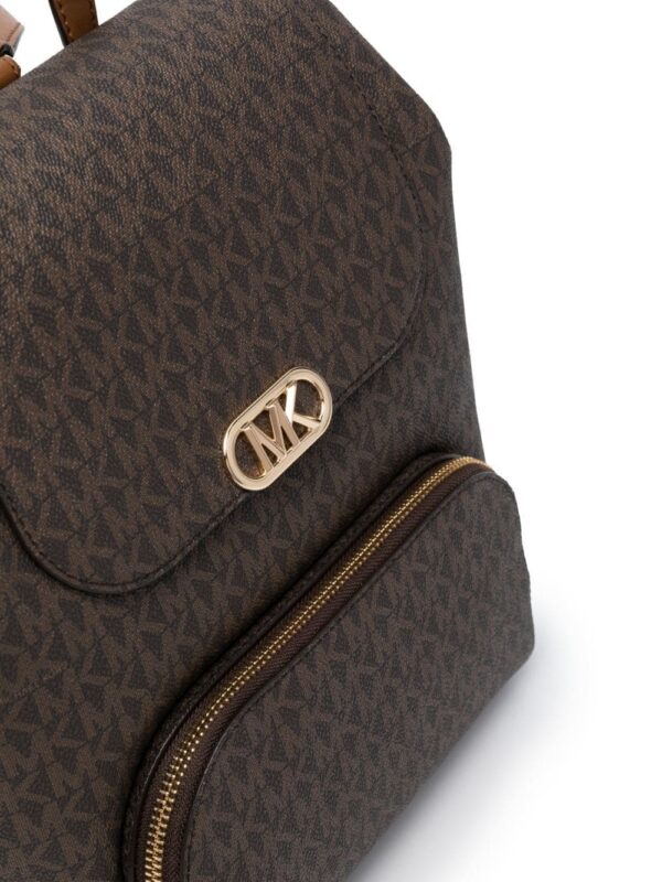 Michael Michael Kors monogram-pattern logo-buckle backpack