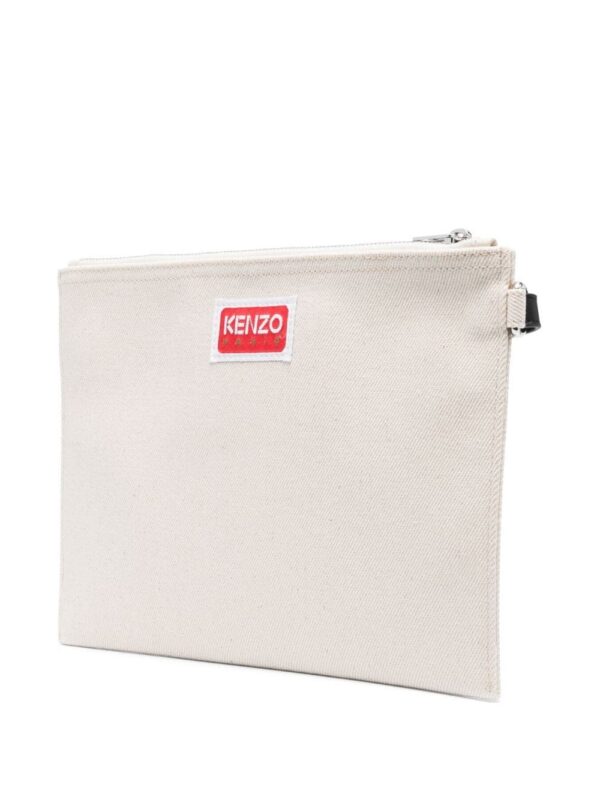 Kenzo Kenzo Target canvas clutch bag