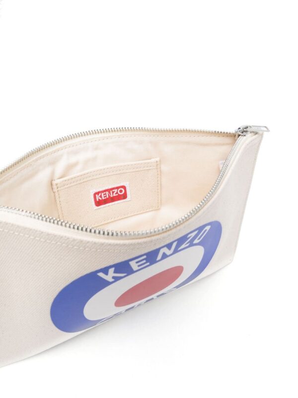 Kenzo Kenzo Target canvas clutch bag