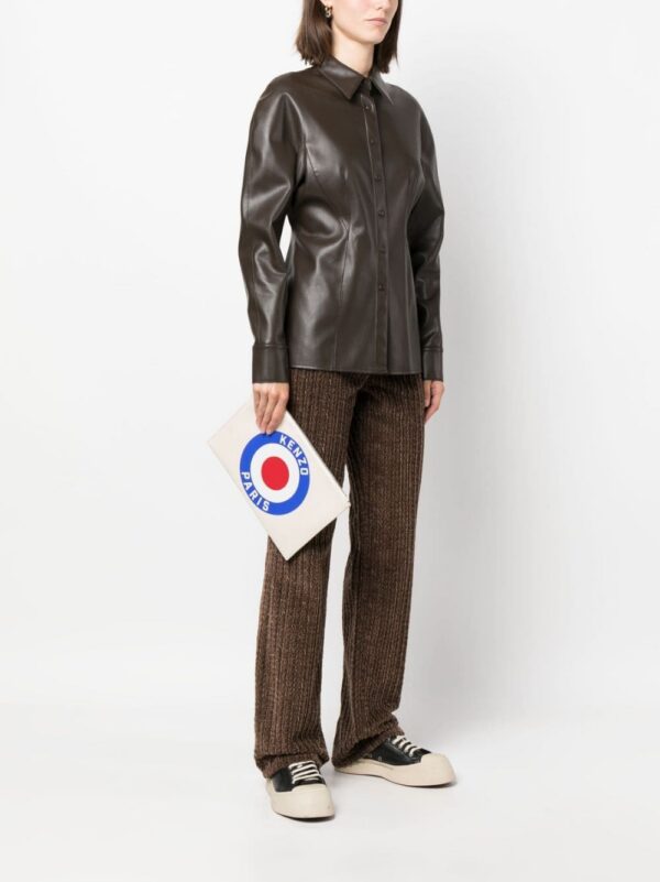 Kenzo Kenzo Target canvas clutch bag