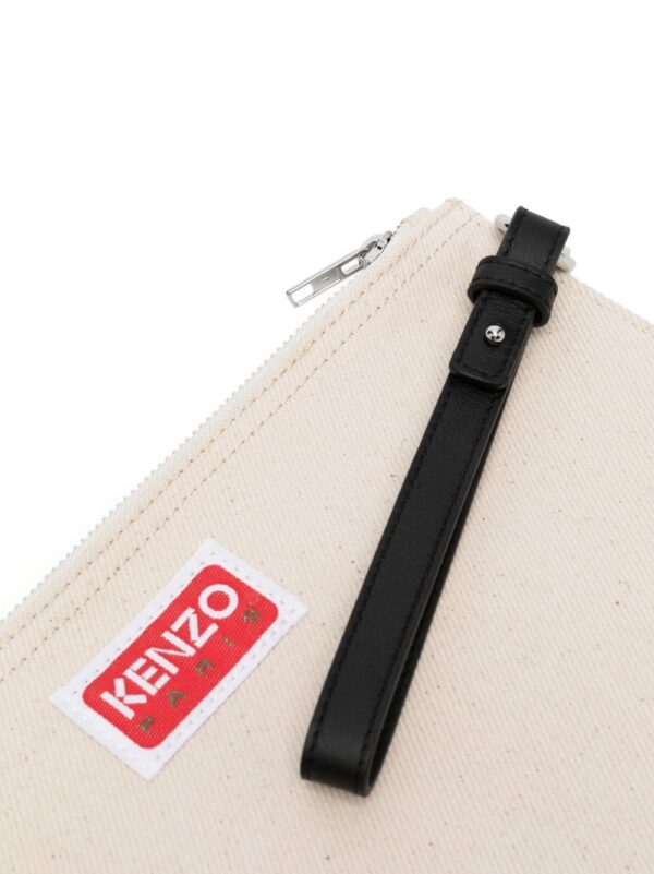 Kenzo Kenzo Target canvas clutch bag