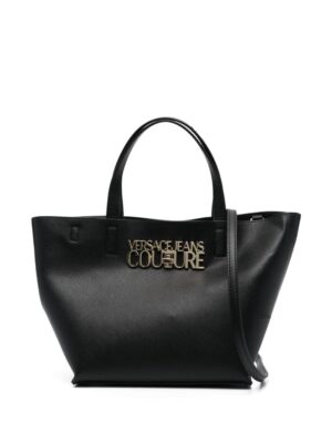 20549178_50581984_1000.jpg Versace Jeans Couture logo-plaque faux-leather tote bag