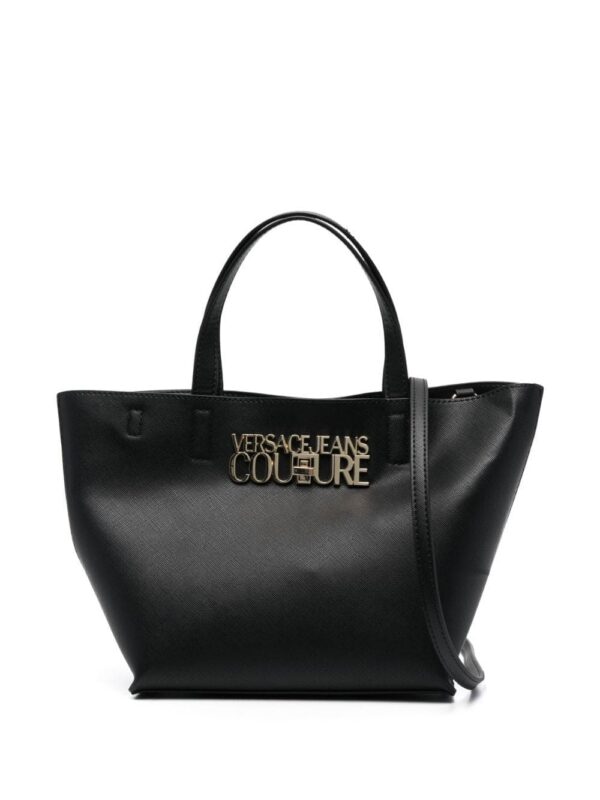 20549178_50581984_1000.jpg Versace Jeans Couture logo-plaque faux-leather tote bag