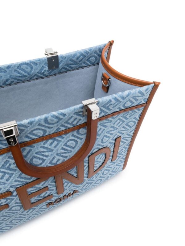 FENDI medium Sunshine denim tote bag