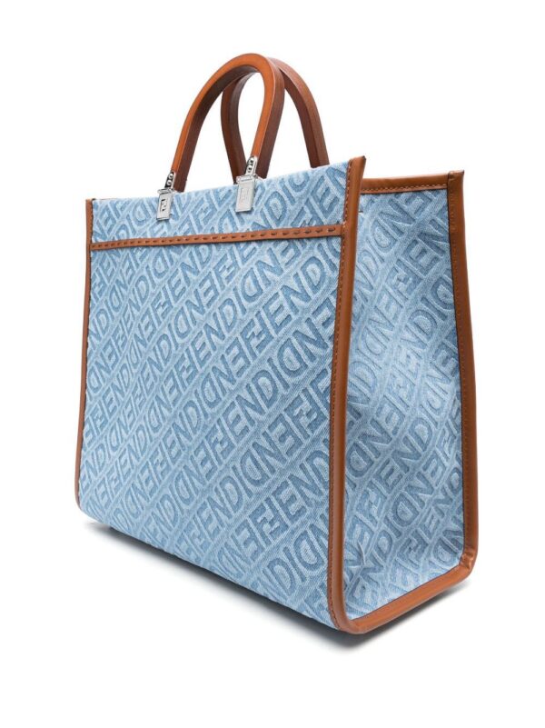 FENDI medium Sunshine denim tote bag