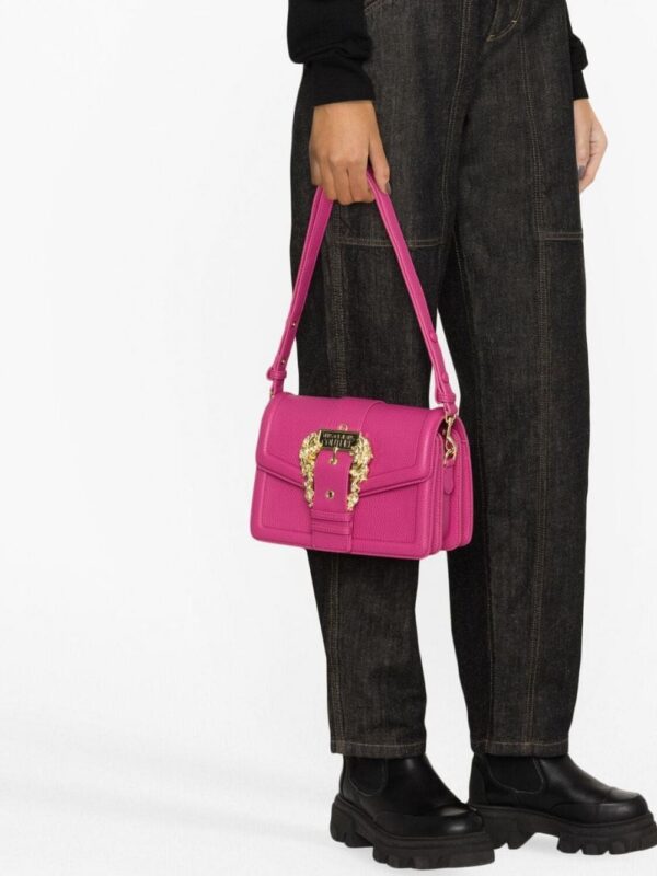 Versace Jeans Couture Baroque-buckle crossbody bag