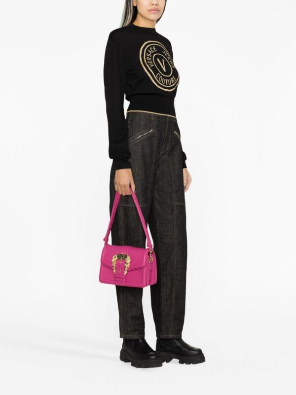 Versace Jeans Couture Baroque-buckle crossbody bag