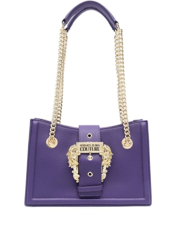 Versace Jeans Couture Baroque-buckle shoulder bag