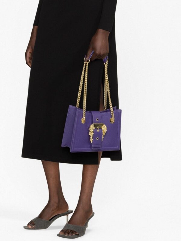 Versace Jeans Couture Baroque-buckle shoulder bag