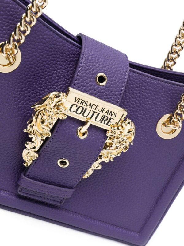 Versace Jeans Couture Baroque-buckle shoulder bag