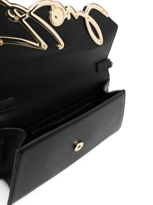 Karl Lagerfeld Signature leather shoulder bag