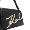 Karl Lagerfeld Signature leather shoulder bag