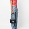 Karl Lagerfeld Ikonik Lock leather shoulder bag