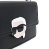 Karl Lagerfeld Ikonik Lock leather shoulder bag