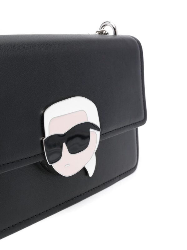 Karl Lagerfeld Ikonik Lock leather shoulder bag