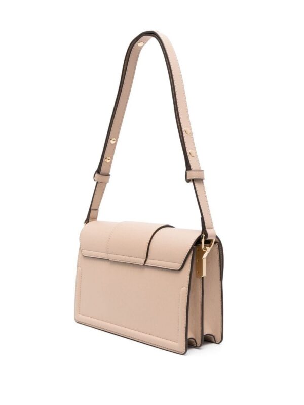 Love Moschino heart-plaque foldover shoulder bag