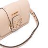 Love Moschino heart-plaque foldover shoulder bag