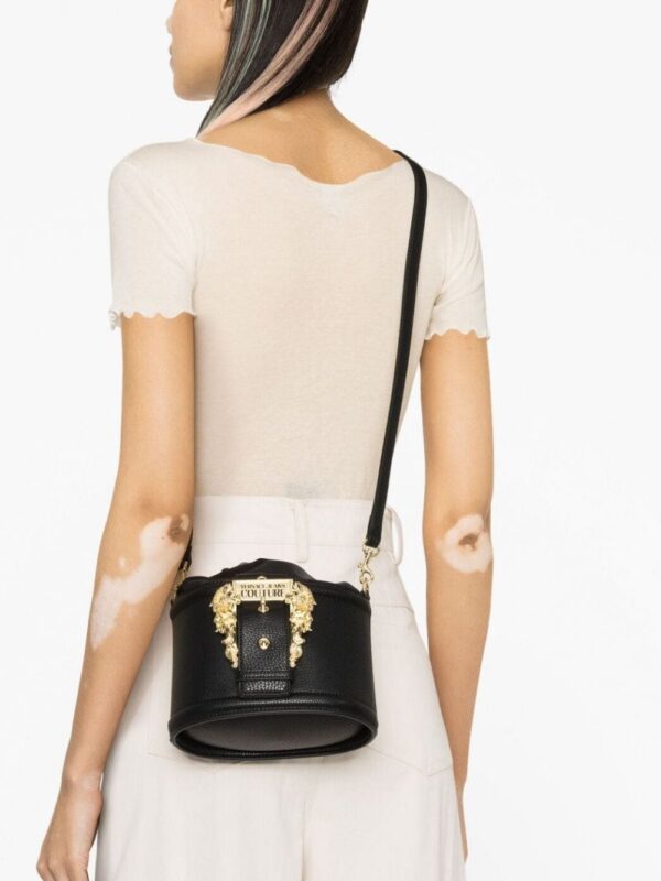 20630824_50589812_1000.jpg Versace Jeans Couture logo-plaque bucket bag