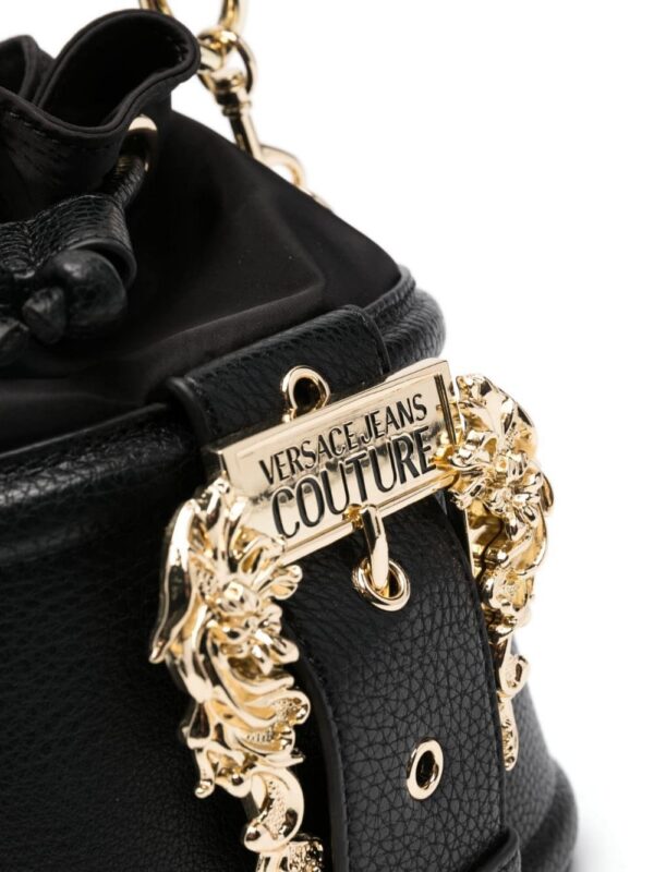 20630824_50589816_1000.jpg Versace Jeans Couture logo-plaque bucket bag