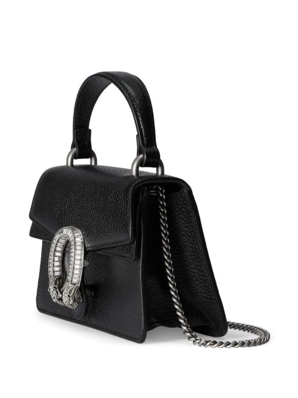 Gucci  mini Dionysus Tiger-Head leather tote bag