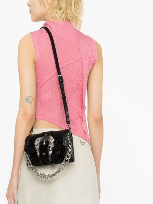 Versace Jeans Couture Baroque-buckle crossbody bag