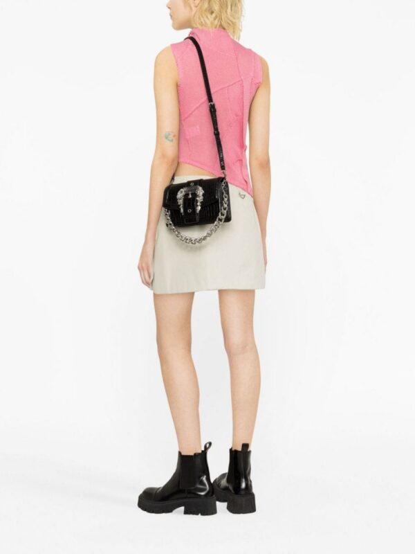 Versace Jeans Couture Baroque-buckle crossbody bag