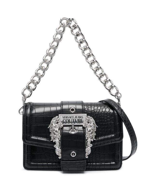 Versace Jeans Couture Baroque-buckle crossbody bag