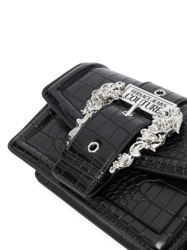 Versace Jeans Couture Baroque-buckle crossbody bag