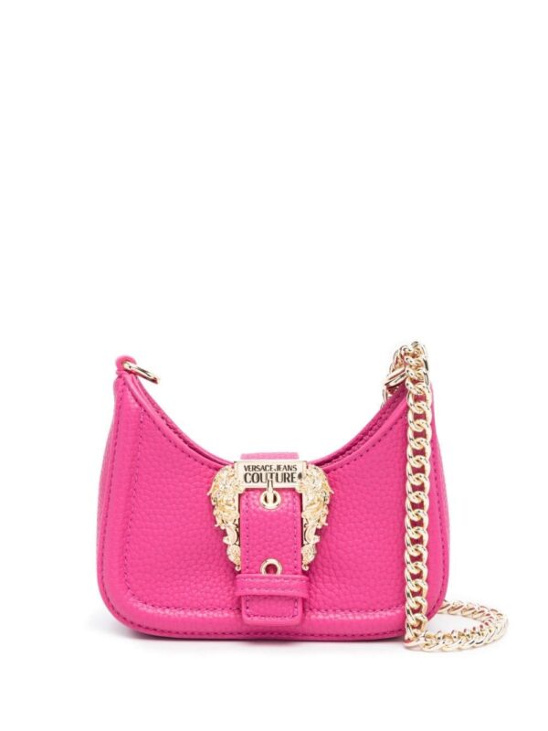 20671549_50647459_1000.jpg Versace Jeans Couture Baroque buckle faux-leather mini bag