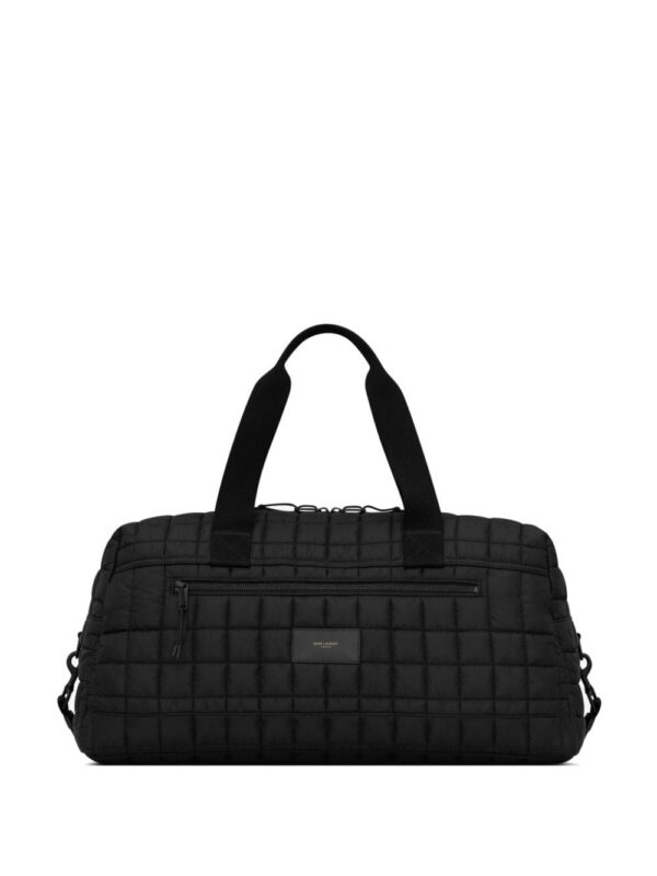 20696895_53691207_1000.jpg Saint Laurent Nuxx logo-patch quilted duffle bag