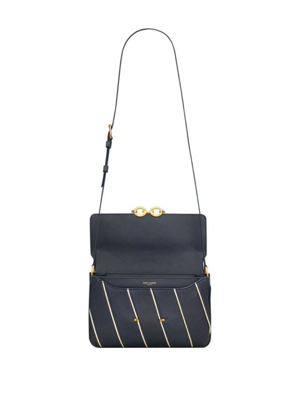 20699221_51509027_1000.jpg Saint Laurent Le Maillon striped shoulder bag
