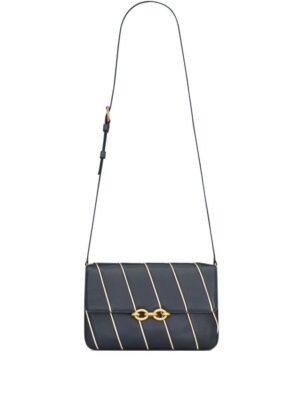 20699221_51509040_1000.jpg Saint Laurent Le Maillon striped shoulder bag