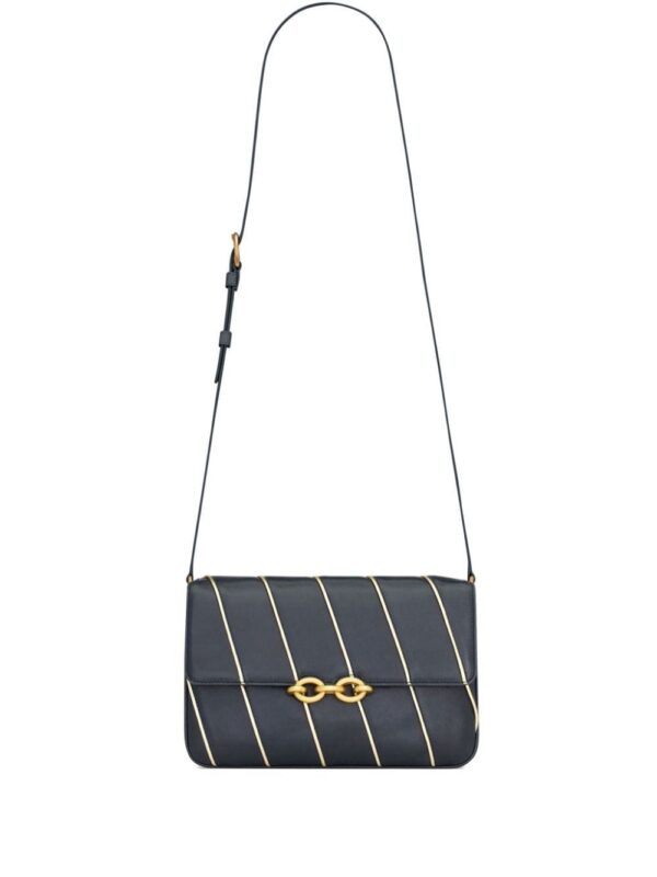 20699221_51509040_1000.jpg Saint Laurent Le Maillon striped shoulder bag