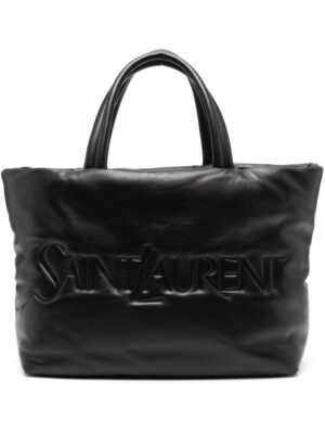 20700009_54164016_1000.jpg Saint Laurent logo-debossed leather tote bag