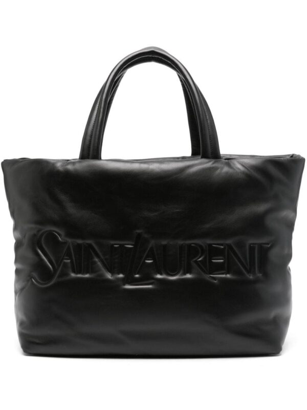 20700009_54164016_1000.jpg Saint Laurent logo-debossed leather tote bag