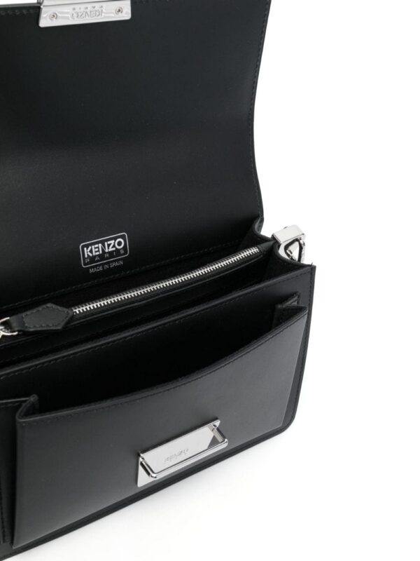20729416_50673648_1000.jpg Kenzo logo-debossed leather tote bag