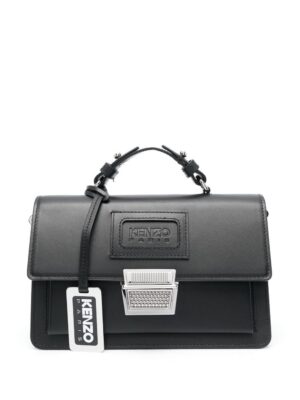 20729416_50673659_1000.jpg Kenzo logo-debossed leather tote bag