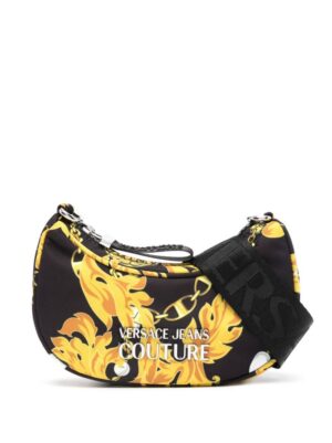 Versace Jeans Couture Barocco-print logo-plaque hobo bag