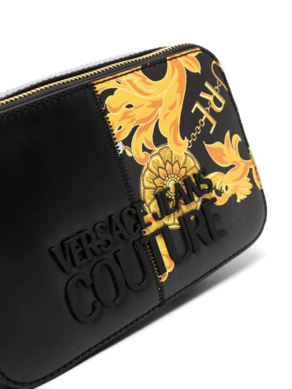 20742040_51352051_1000.jpg Versace Jeans Couture logo-lettering Barocco-print crossbody bag