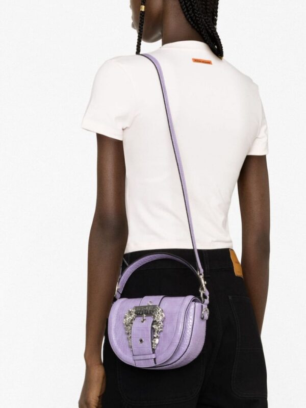 20757377_50794522_1000.jpg Versace Jeans Couture mini logo-buckle faux-leather tote bag