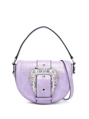 20757377_50794526_1000.jpg Versace Jeans Couture mini logo-buckle faux-leather tote bag