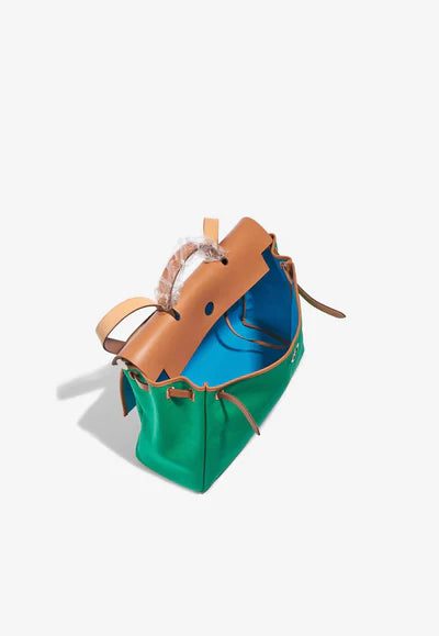 2075_Hermes_Herbag_39_GreenBlue_XL_D3_400x_82fa4738-ad6f-453c-a65d-7e8102de36f2.jpg Hermès Herbag 39 Top Handle Bag in Vert Toile and Gold Vache Hunter bag