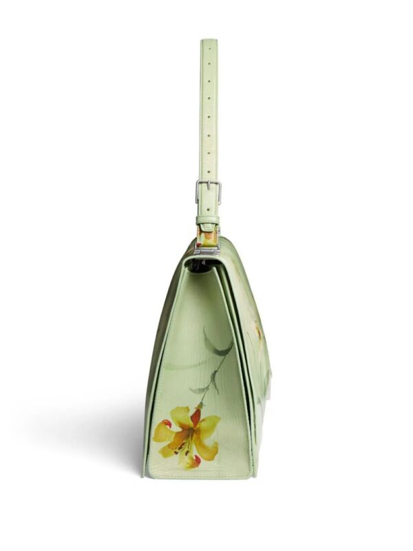 Balenciaga  large Crush floral-print shoulder bag