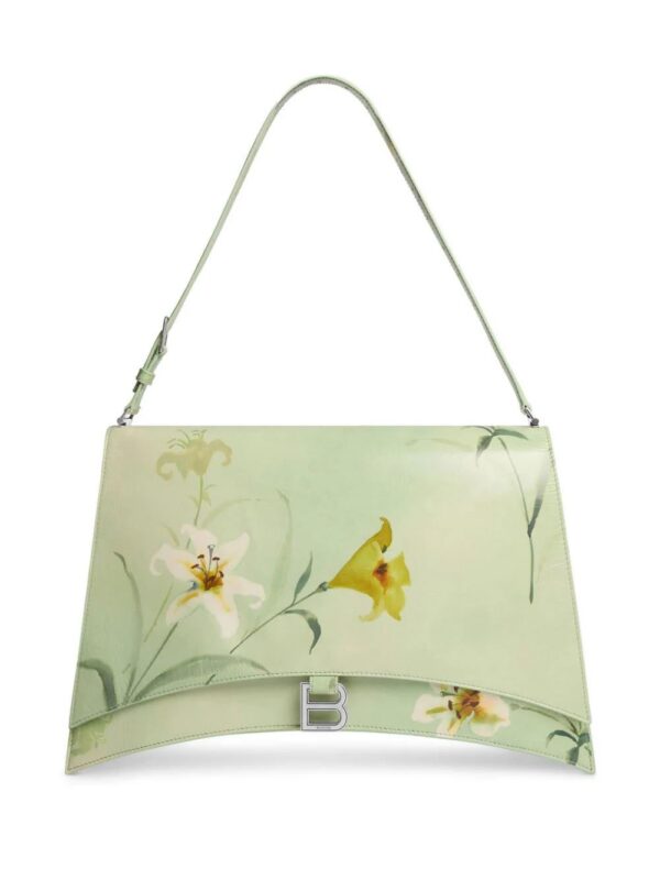 Balenciaga  large Crush floral-print shoulder bag